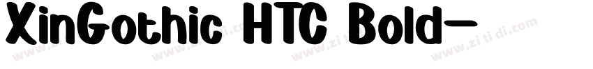 XinGothic HTC Bold字体转换